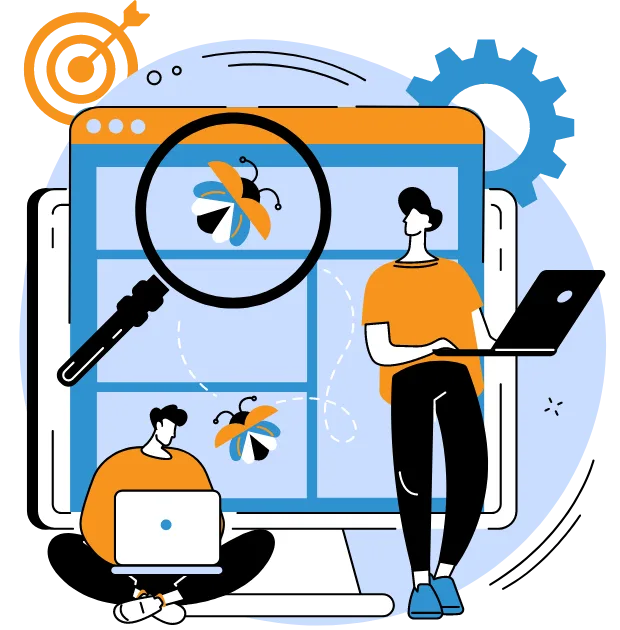 The illustration image shows how crawlers crawl the website. It will happen with your website when you hire an SEO company in Brampton to optimize the website.